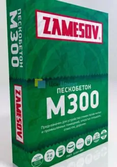 Сухая смесь М300 пескобетон ZAMESOV Сухая смесь М300 пескобетон ZAMESOV